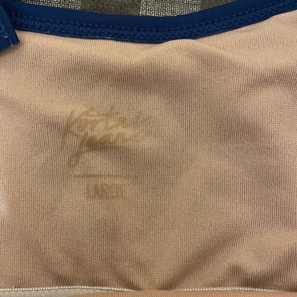 Kortni Jeane Blue Tie Shoulder Top - Picture 2 of 3